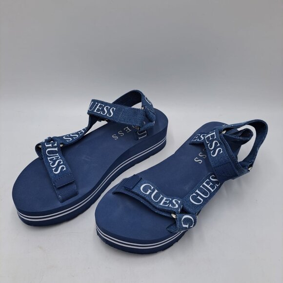Used Guess Avin Platform Sandal Sz 8 - Picture 3 of 4